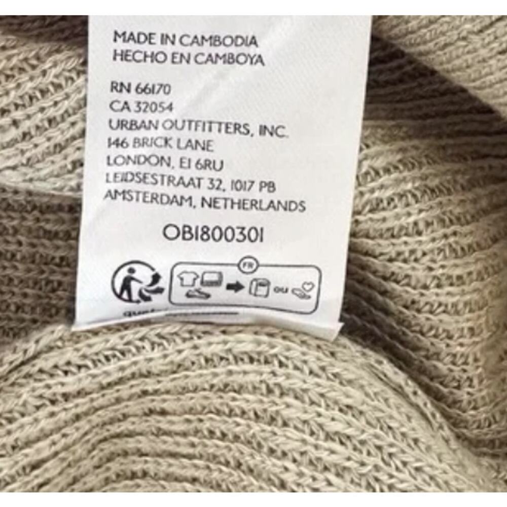 FP BEACH Free People Malibu Surf Beach Sweater Green Haze - Small - Picture 9 of 9